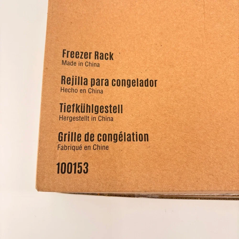 Pampered Chef Freezer Rack 100153 Silver‎ Metal Wire Organizer 6 Slots NEW